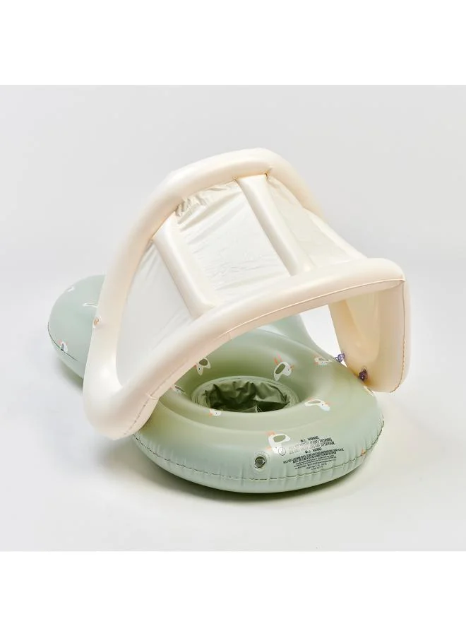 ساني لايف مقعد استحمام للأطفال يطفو معًا سامي النورس أخضر